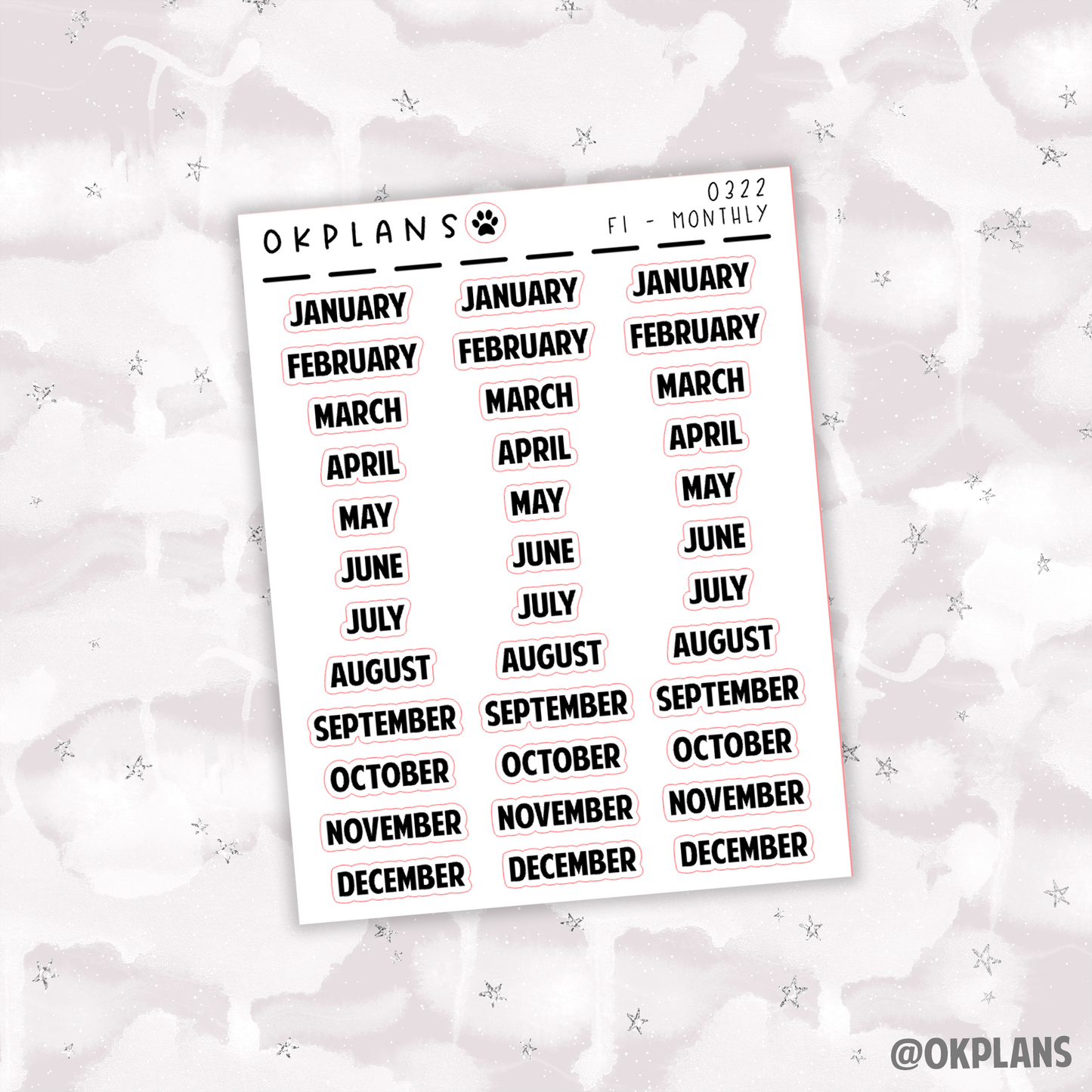 Monthly Scripts // Foiled Scripts