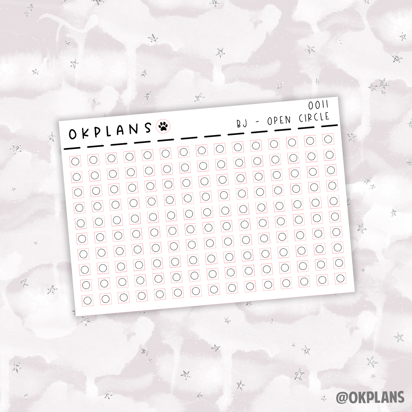 Open Circle Icon // 0011 // Bullet Journal