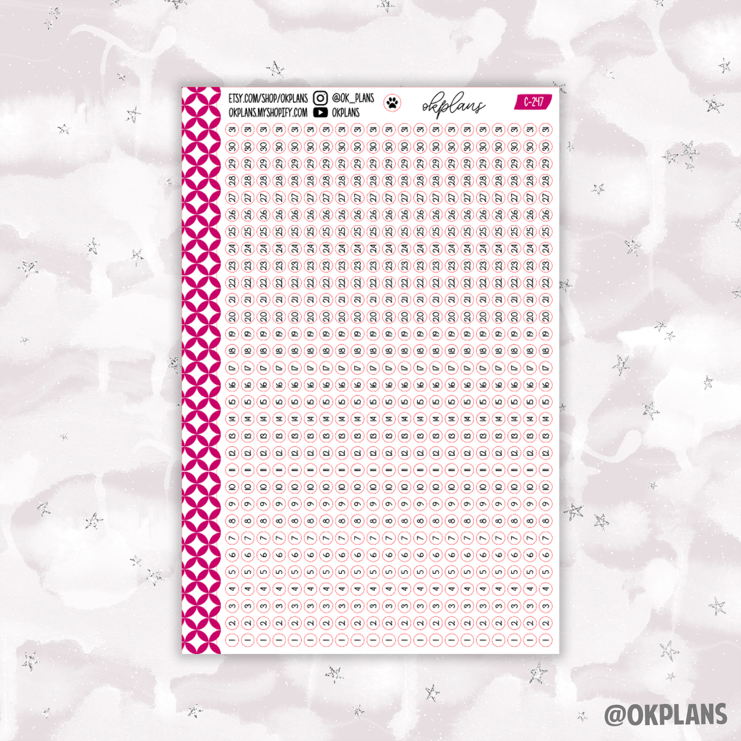 Teeny Tiny Date Dots // Functional