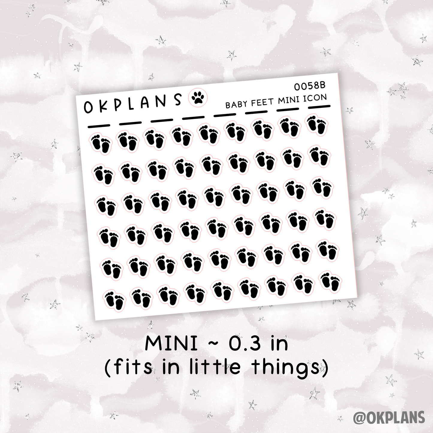 Baby Feet // 0058 // Mini Icon