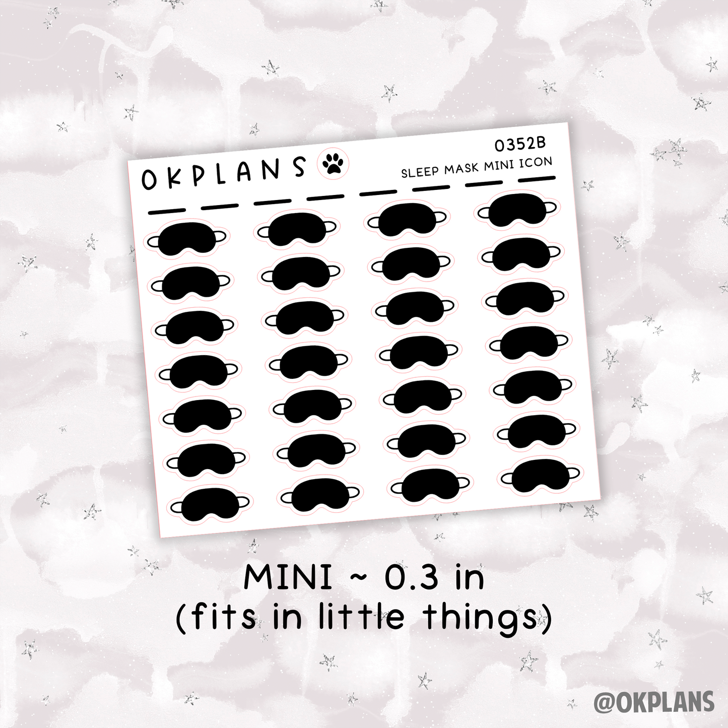 Sleep Mask // 0352 // Mini Icon