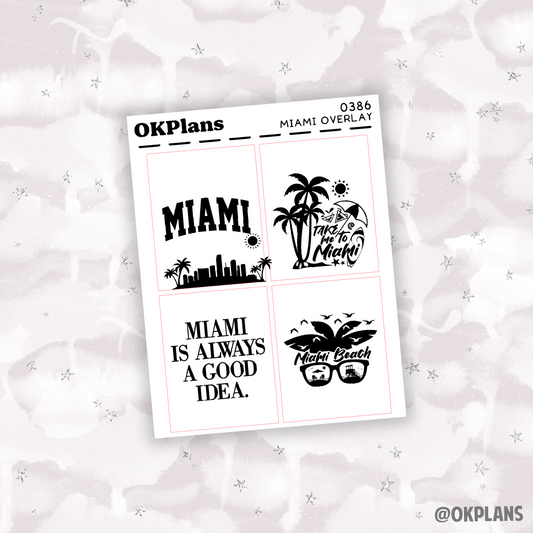 Miami Quote Overlay // 0386 // Foiled