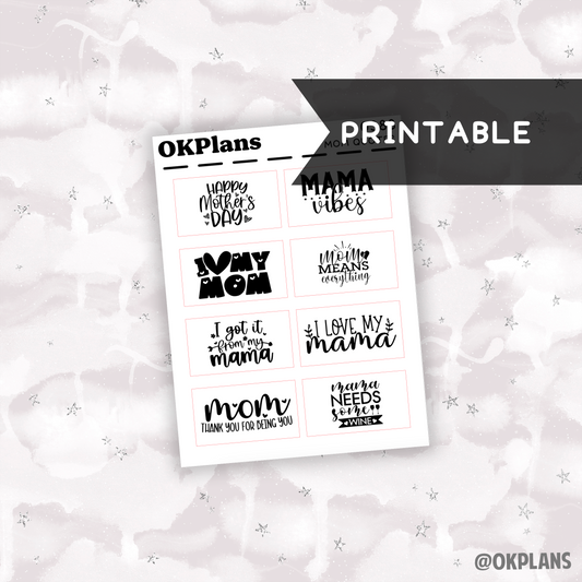 Mom Quote Overlay // Printable // 0388 // Foiled