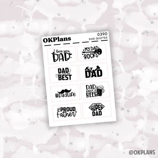 Dad Quote Overlay // 0390 // Foiled