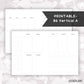 B6 Vertical A Planner // Digital Download // Writing Paper, Study Note Template, Lecture Notes Taking