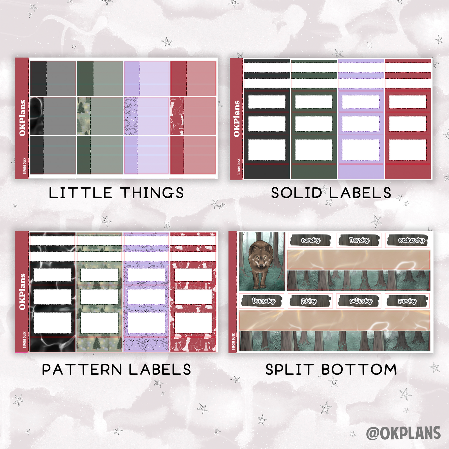 Before Dusk // Printable // Weekly Kit