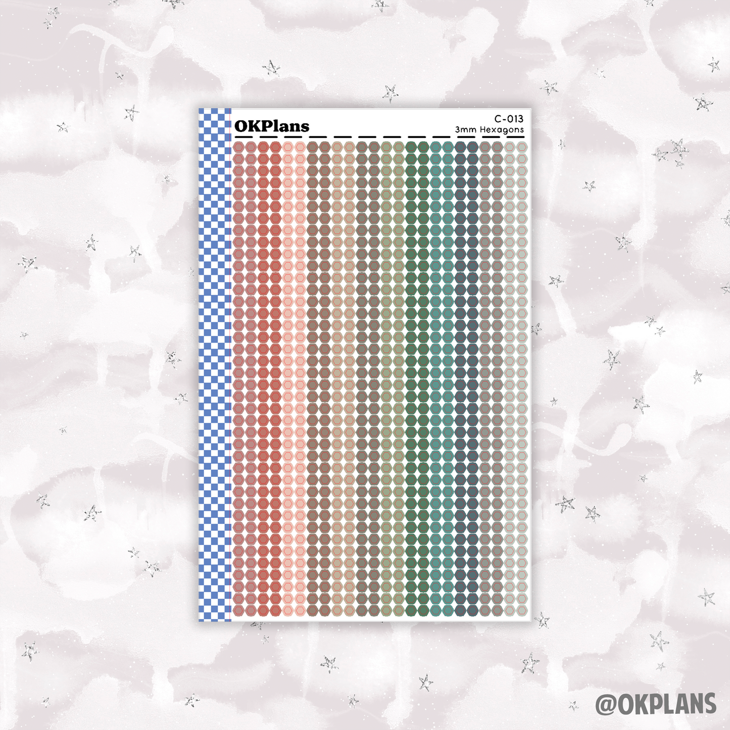 3mm Hexagons // Multicolor Functional