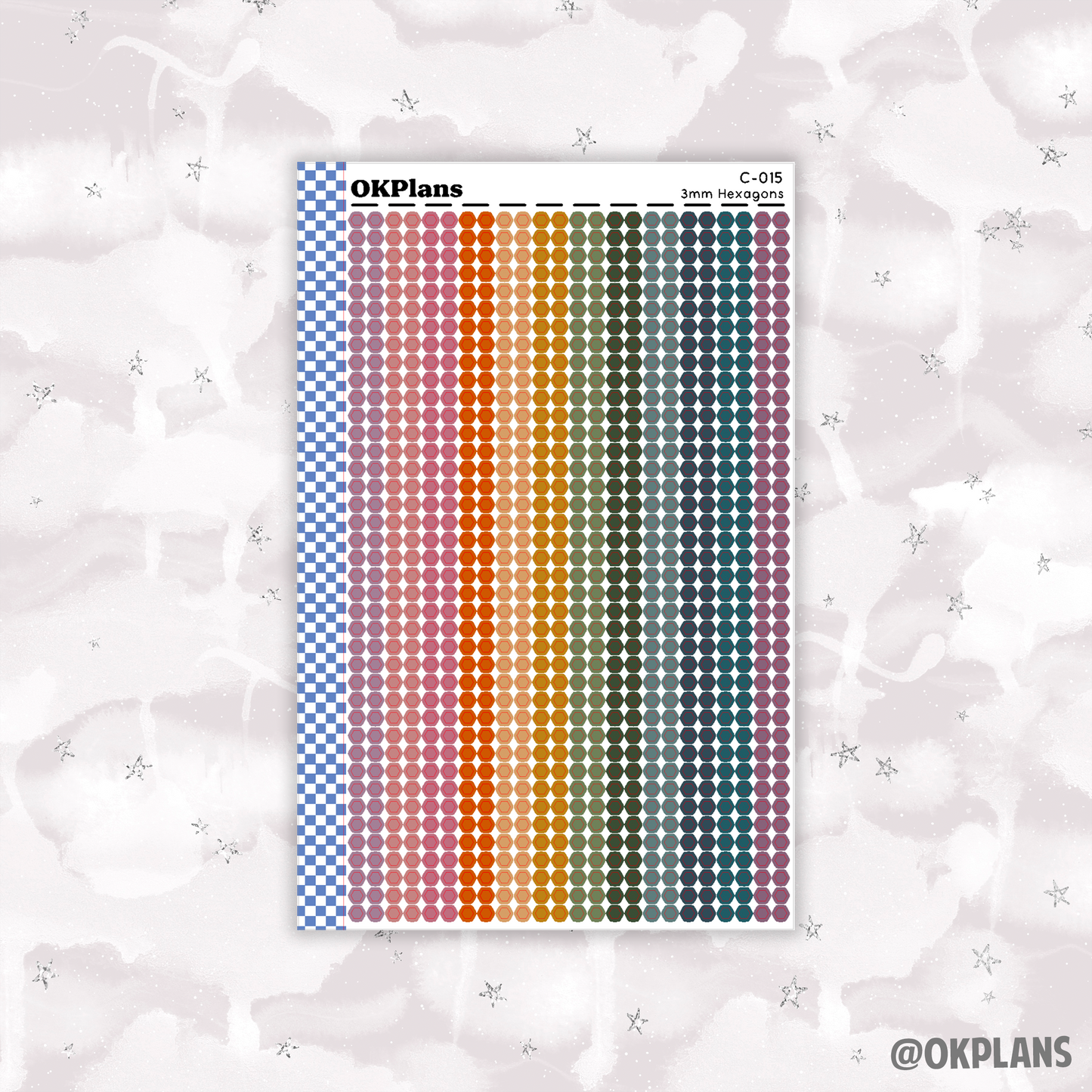 3mm Hexagons // Multicolor Functional