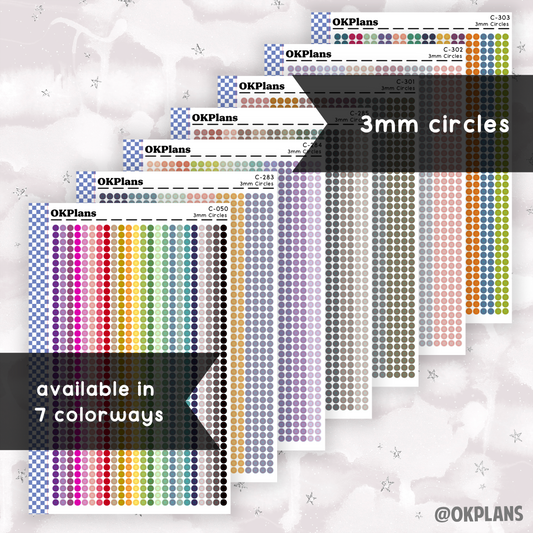 3mm Circles // Multicolor Functional