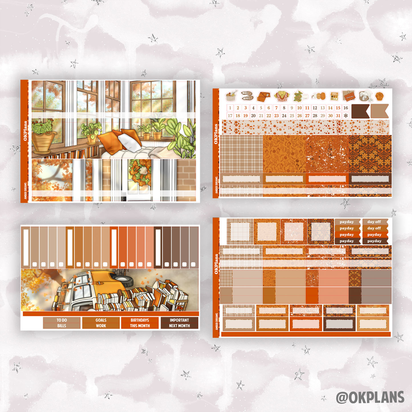 1.6 Monthly Kit // Amber Dreams // Printable