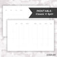 Classic Vertical Split Planner // Digital Download // Writing Paper, Study Note Template, Lecture Notes Taking