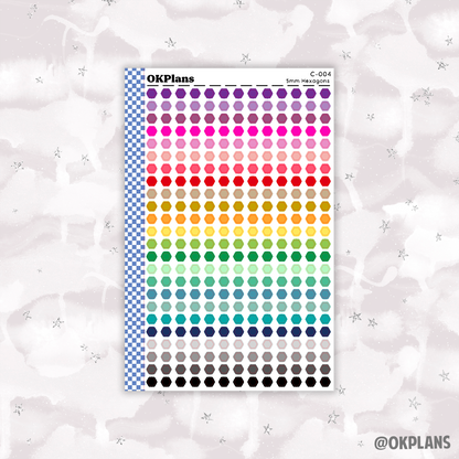 5mm Hexagons // Multicolor Functional