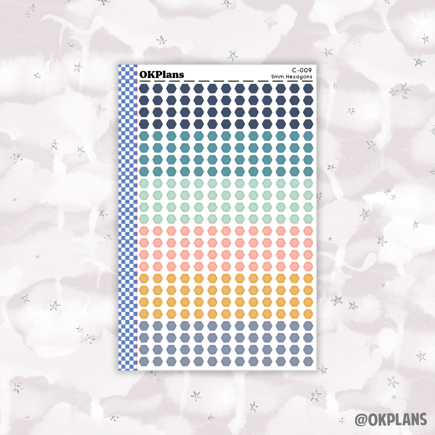 5mm Hexagons // Multicolor Functional