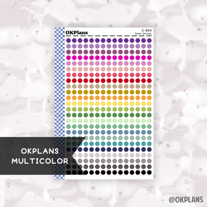 5mm Circles // Multicolor Functional