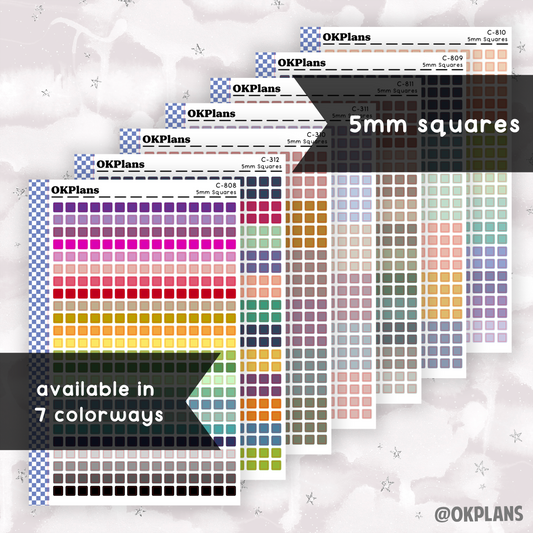 5mm Squares // Multicolor Functional