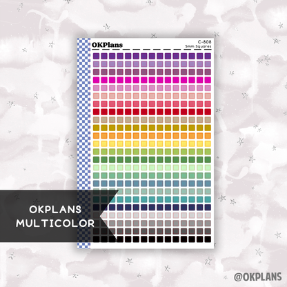 5mm Squares // Multicolor Functional