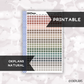 5mm Squares // Natural // Printable // C-811 // Multicolor Functional