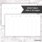 A5Wide Vertical Straight Planner // Digital Download // Writing Paper, Study Note Template, Lecture Notes Taking