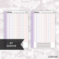 EC 7x9 Compact Vertical Checklist // Square or Circle // Pick your Color Palette