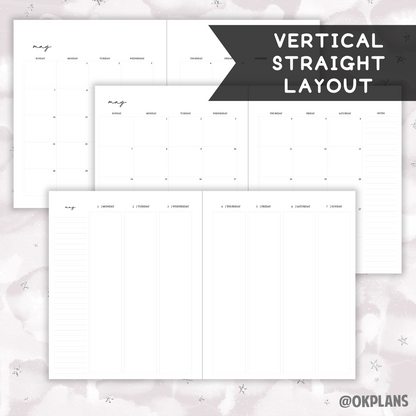 *DATED* 7x9 Weekly Planner - Pick Monthly and Weekly Option