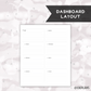 *DATED* 7x9 Dashboard Overview Planner - Pick Monthly and Weekly Option