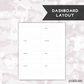 *UNDATED* A5 Wide Dashboard Overview Planner - Pick Monthly and Weekly Option