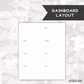 *UNDATED* 7x9 Dashboard Overview Planner - Pick Monthly and Weekly Option