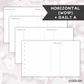 *DATED* 7x9 Hybrid Planner - Pick Monthly and Weekly Option