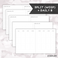 *DATED* Classic Hybrid Planner - Pick Monthly and Weekly Option