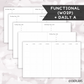 *DATED* A5 Wide Hybrid Planner - Pick Monthly and Weekly Option