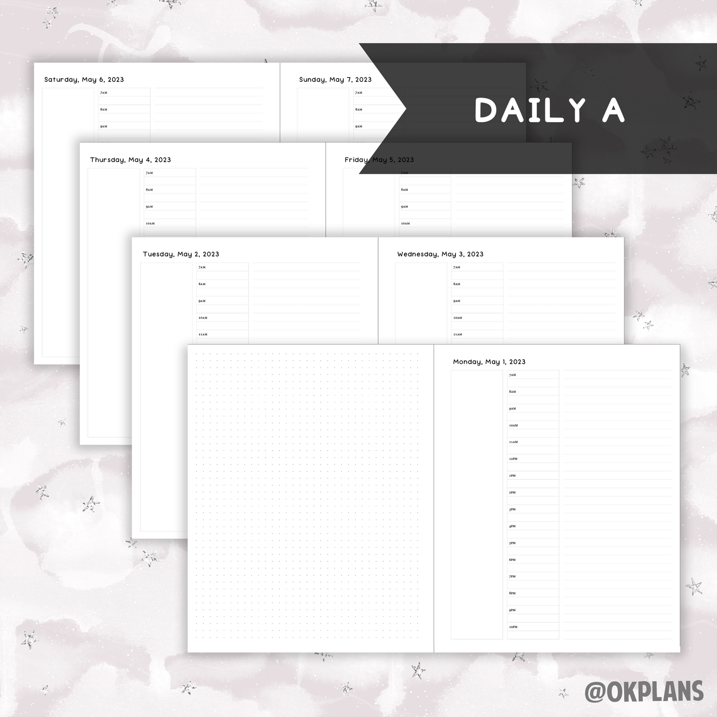 *DATED* Classic Hybrid Planner - Pick Monthly and Weekly Option