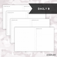 *DATED* A5 Wide Hybrid Planner - Pick Monthly and Weekly Option