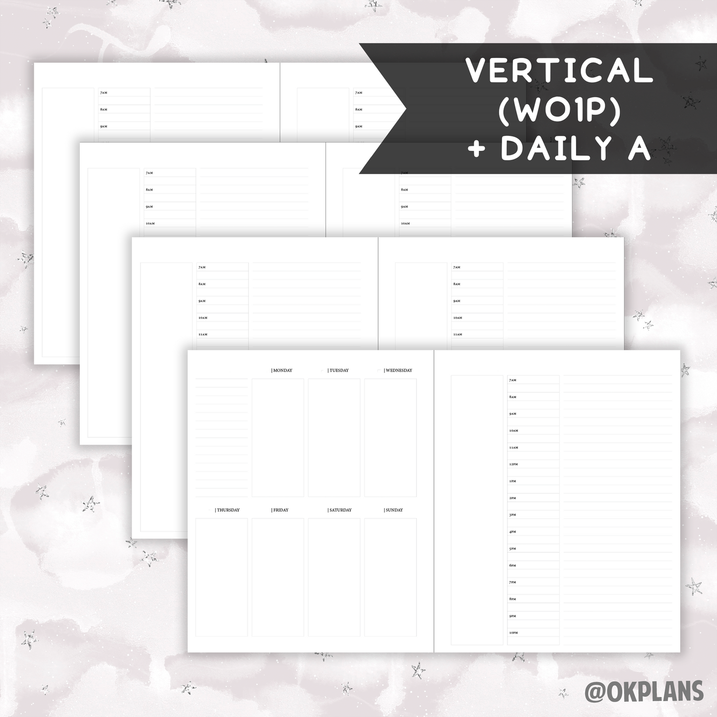 *UNDATED* A5 Wide Hybrid Planner - Pick Monthly and Weekly Option