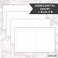 *UNDATED* A5 Wide Hybrid Planner - Pick Monthly and Weekly Option