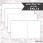 *UNDATED* 7x9 Hybrid Planner - Pick Monthly and Weekly Option