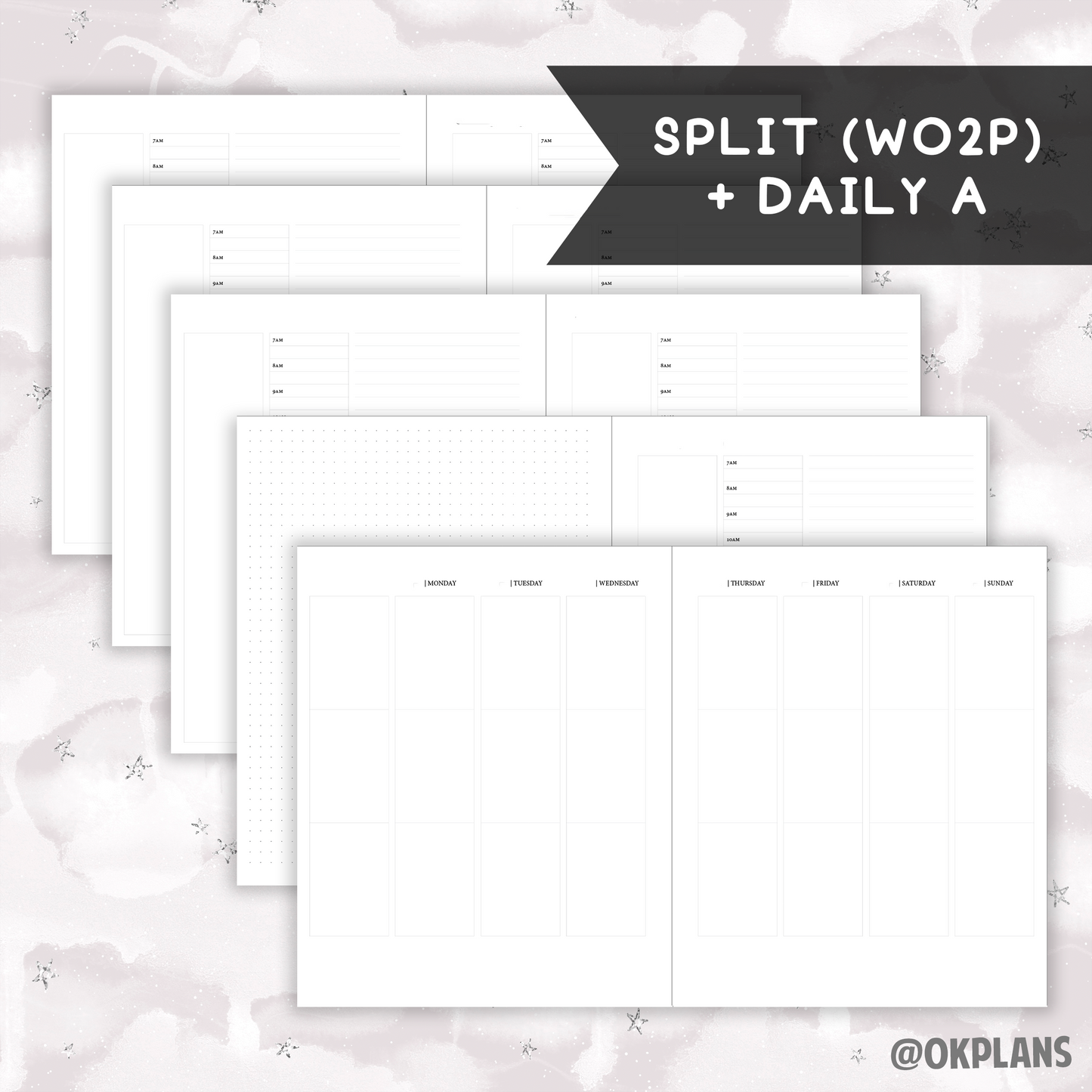 *UNDATED* Classic Hybrid Planner - Pick Monthly and Weekly Option