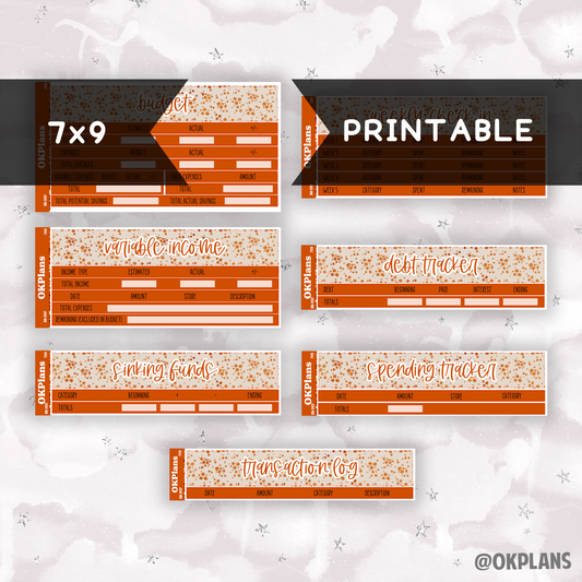 BK-007 // 7x9 // Printable // Budget Kit