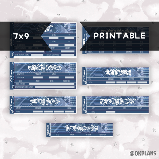 BK-008 // 7x9 // Printable // Budget Kit
