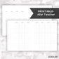 A5Wide Teacher Planner // Digital Download // Writing Paper, Study Note Template, Lecture Notes Taking