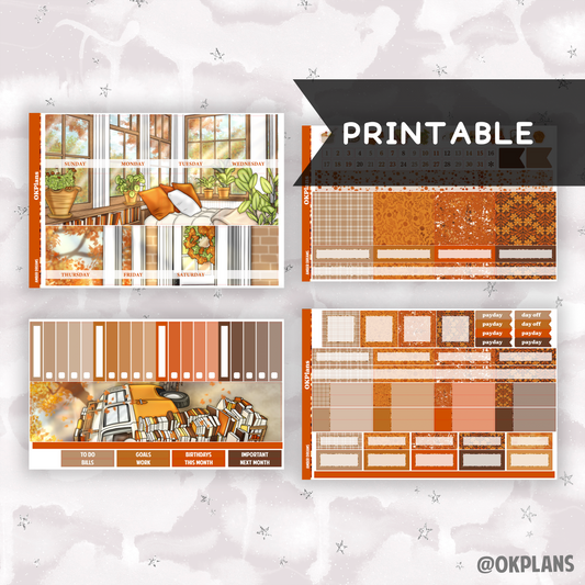 1.6 Monthly Kit // Amber Dreams // Printable