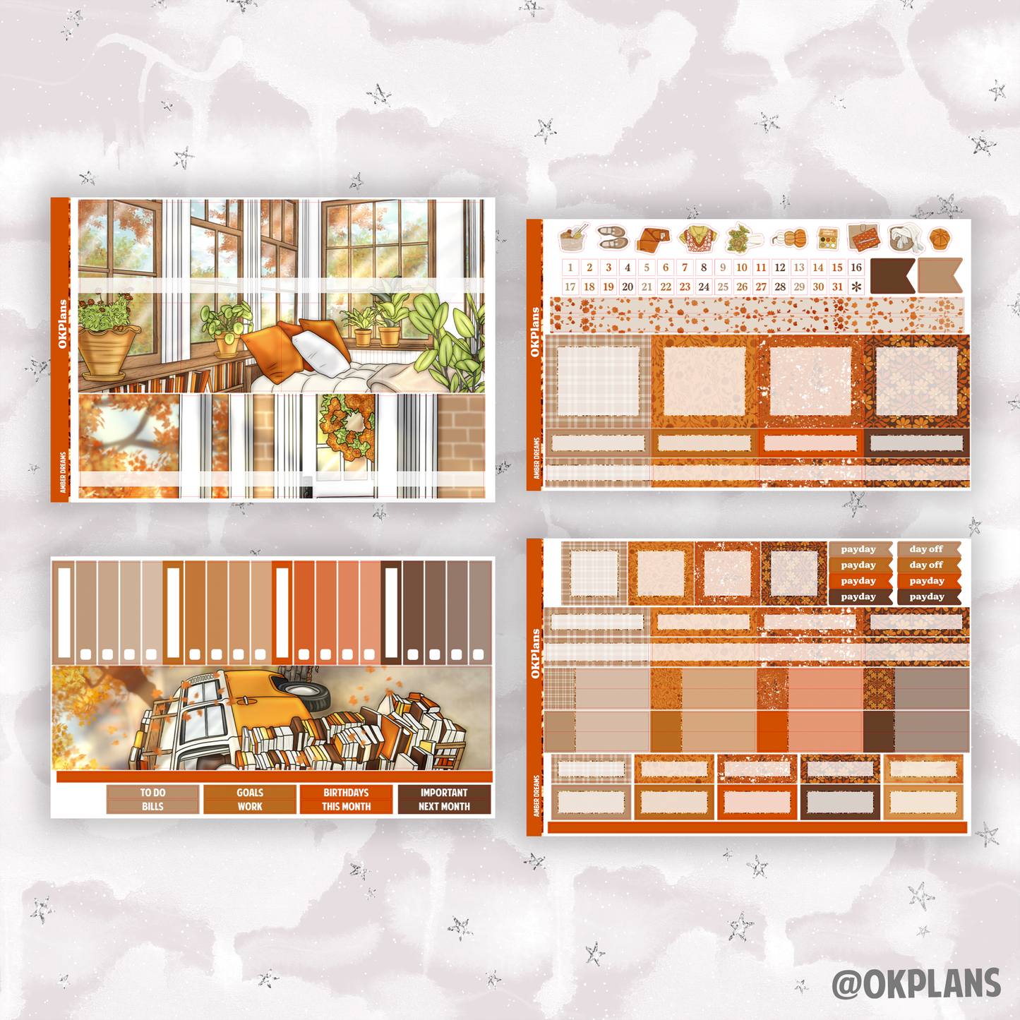 1.6 Monthly Kit // Amber Dreams // Printable