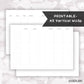 A5 Vertical Wo3p Planner // Digital Download // Writing Paper, Study Note Template, Lecture Notes Taking