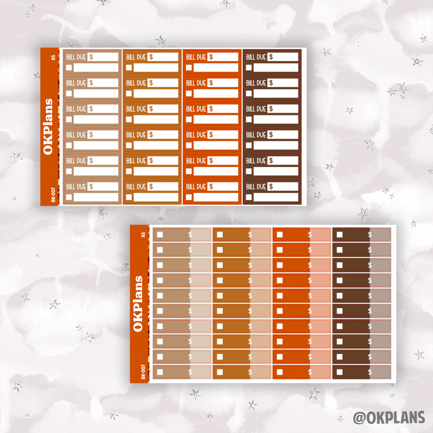 BK-007 // A5 // Printable // Budget Kit