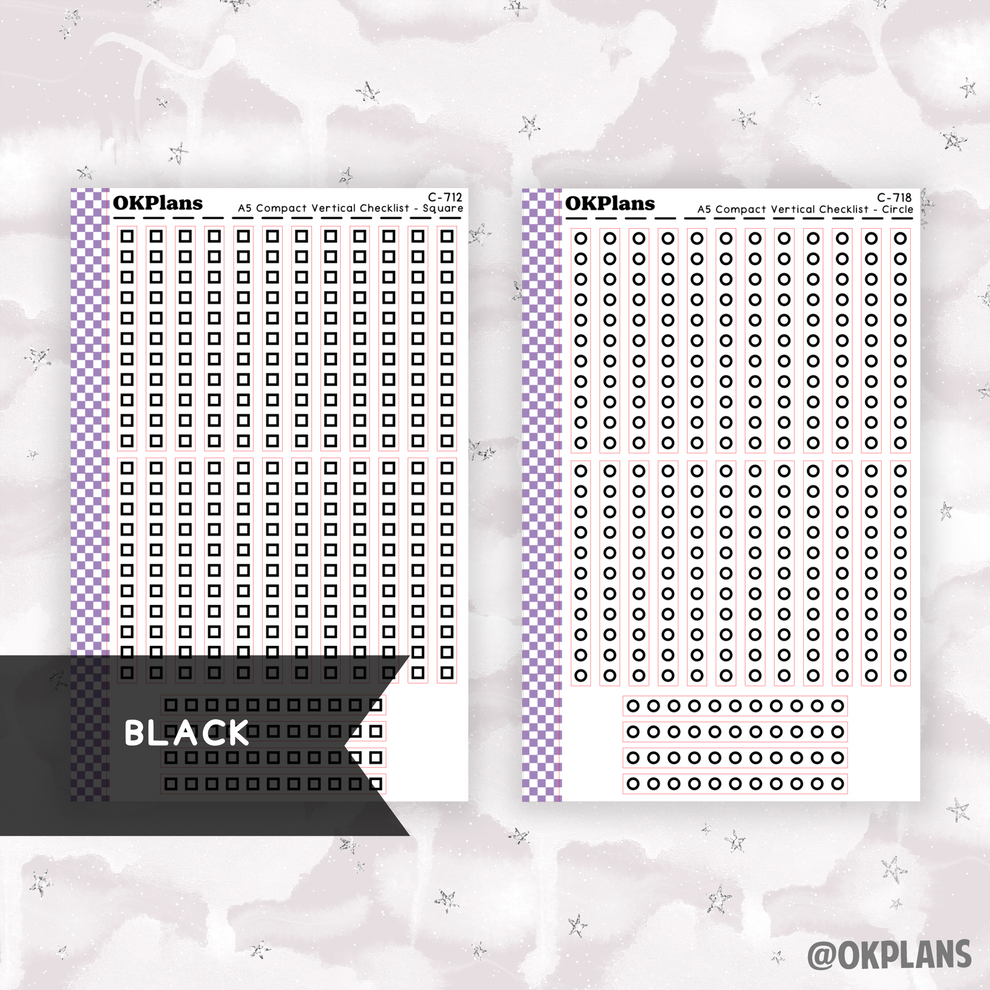 EC A5 CV Checklist // Square or Circle // Pick your Color Palette – OKPLANS