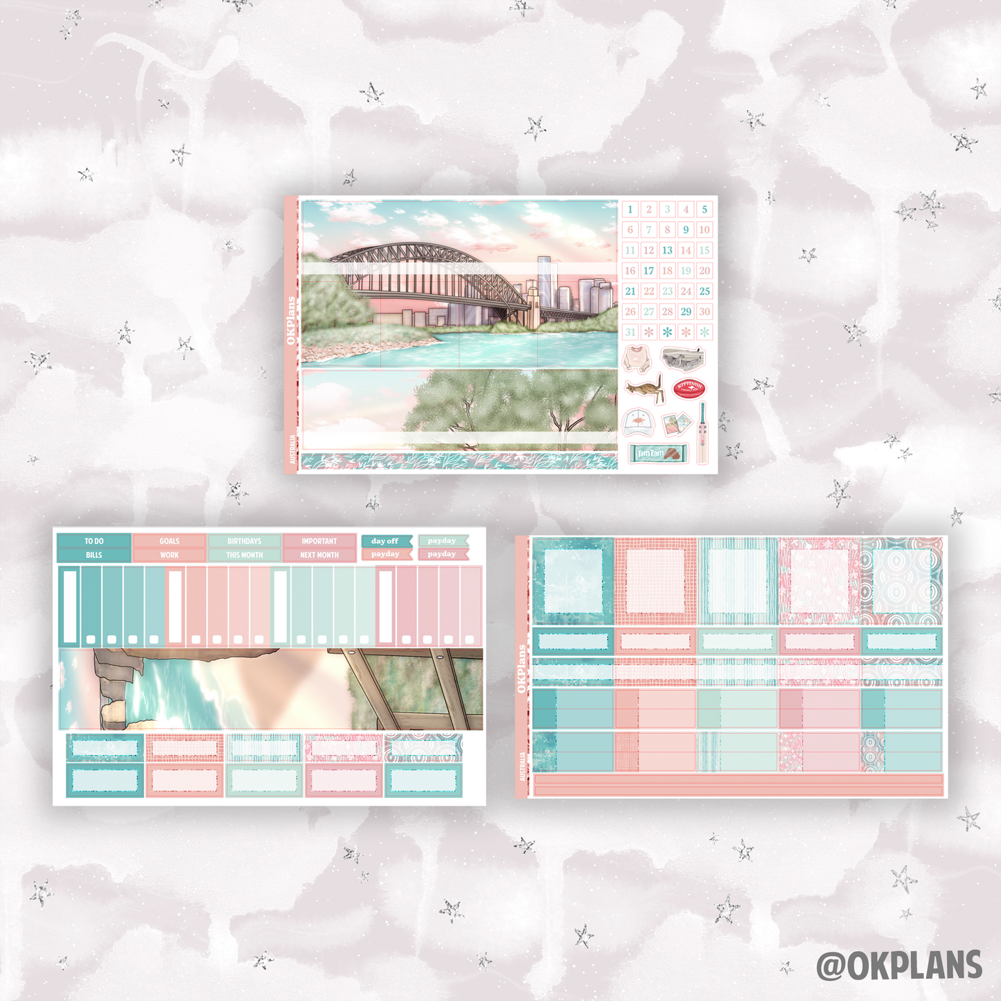 A5 Monthly Kit // Australia // Printable