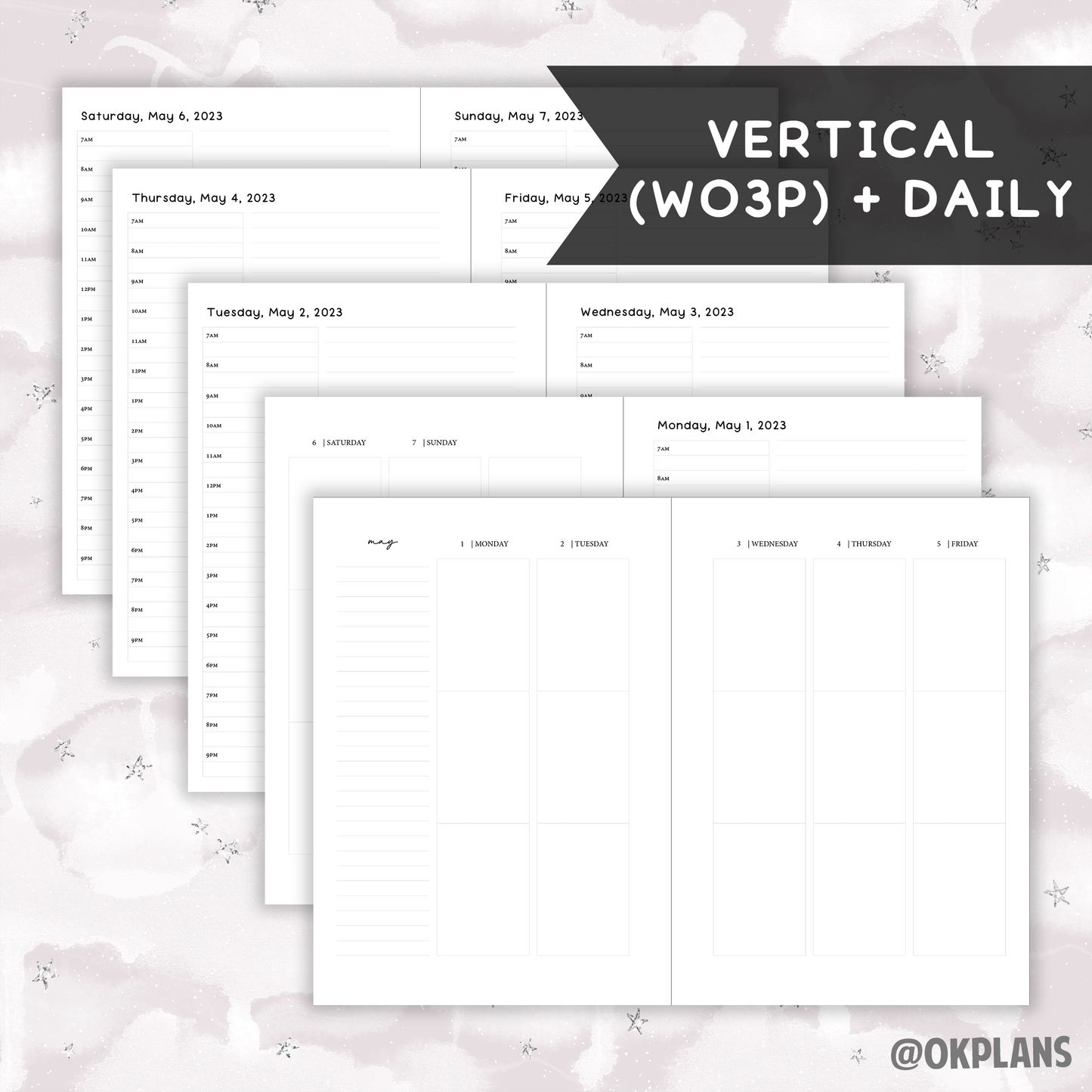 *DATED* A5 Hybrid Coiled Planner - Pick Weekly Option