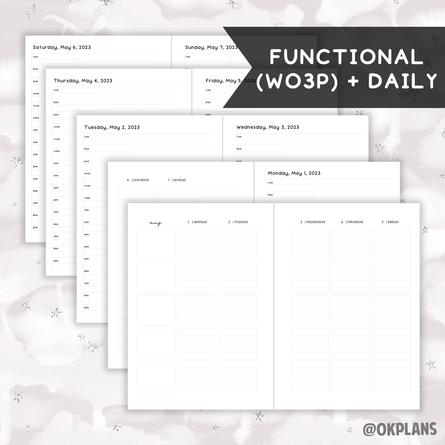 *DATED* A5 Hybrid Coiled Planner - Pick Weekly Option