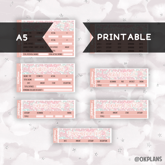 BK-009 // A5 // Printable // Budget Kit