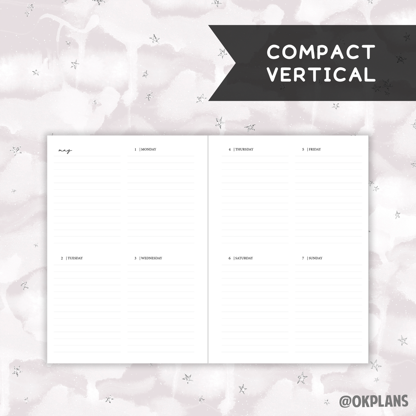 *DATED* A5 Weekly Ring Planner - Pick Binding and Weekly Option