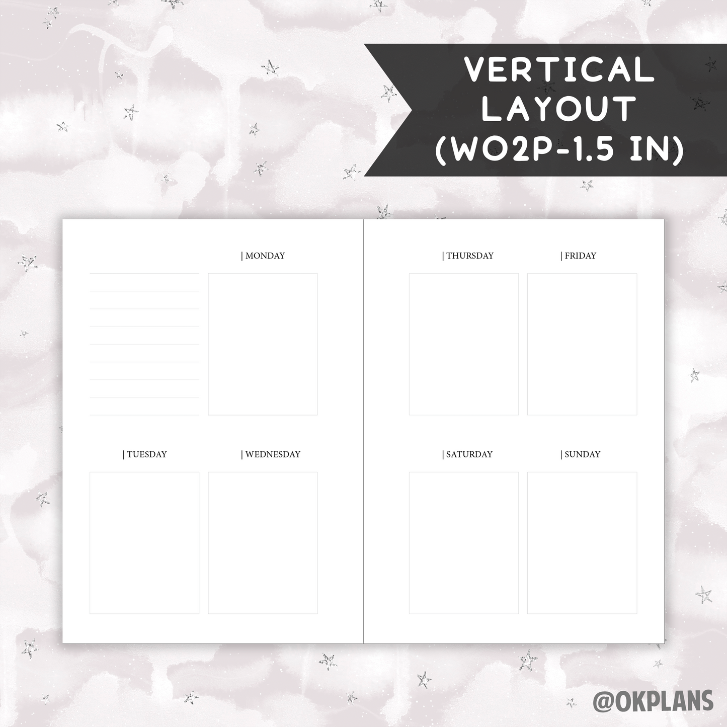 *UNDATED* A6 Weekly Planner - Pick Weekly Option